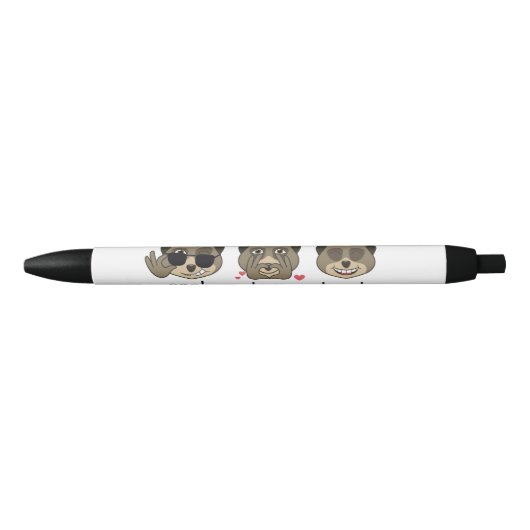 Triple meervoudige expressie zwarte inkt pen (Voorkant)