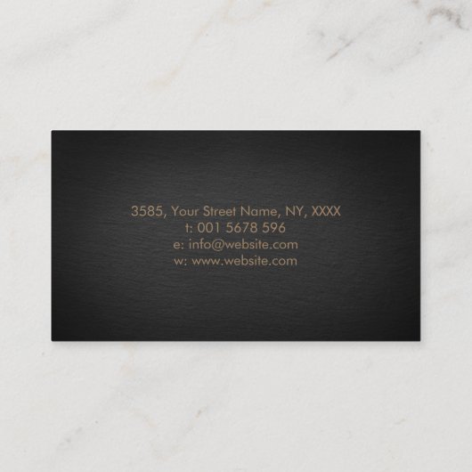 Triple Moeddess met trison en de boom van het leve Visitekaartje (Achterkant)