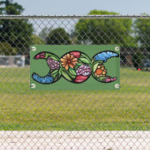 Triple Moon Bloom "Blessed Be" Spandoek (Insitu)