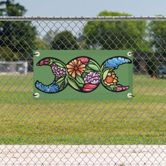 Triple Moon Bloom "Blessed Be" Spandoek (Insitu)