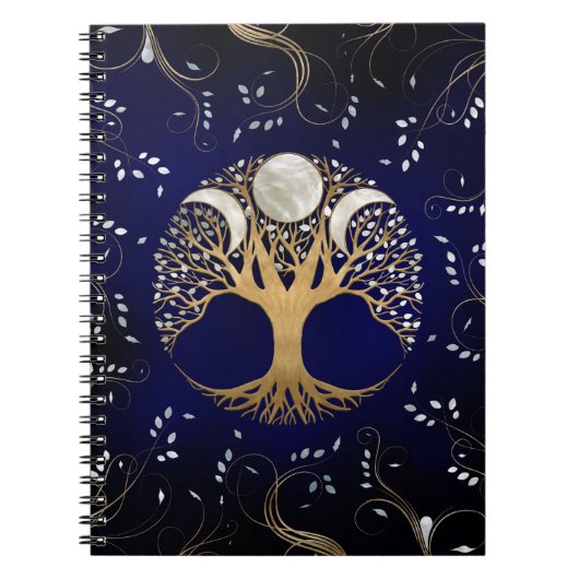 Triple Moon - Boom van het leven Notitieboek (Voorkant)
