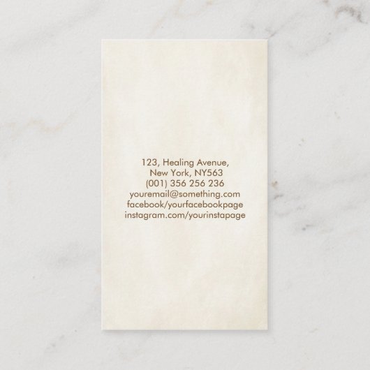 Triple Moon - Boom van het leven Visitekaartje (Achterkant)