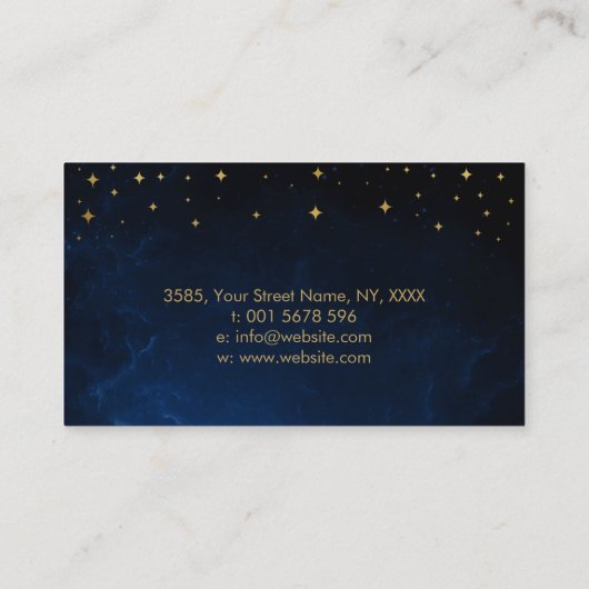 Triple Moon - Boom van het leven Visitekaartje (Achterkant)