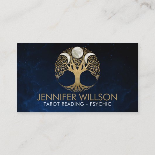 Triple Moon - Boom van het leven Visitekaartje (Voorkant)