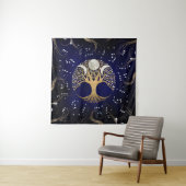 Triple Moon - Boom van het leven Wandkleed (In situ)