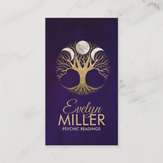 Triple Moon - Boom van Ornament Visitekaartje van  (Voorkant)