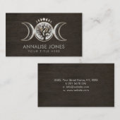 Triple Moon - Boom van Ornament Visitekaartje van (Voorkant / Achterkant)