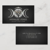 Triple Moon - Boom van Ornament Visitekaartje van  (Voorkant / Achterkant)