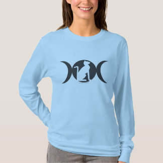 Triple Moon Cat Long-sleeved T T-shirt