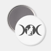 Triple Moon Cat Magneet (Voorkant / Achterkant)