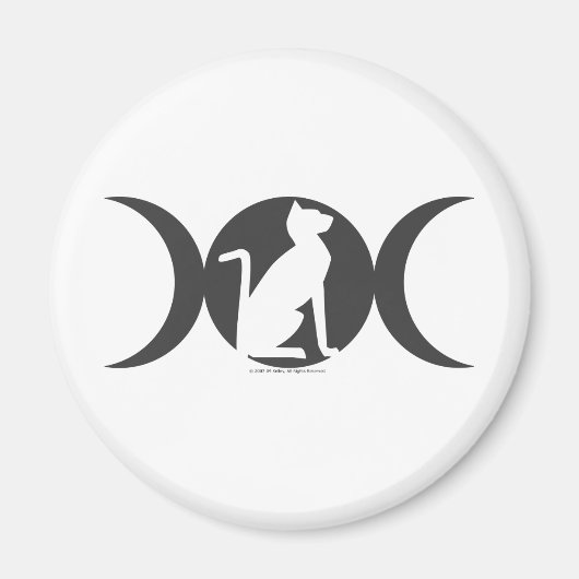 Triple Moon Cat Magneet (Voorkant)