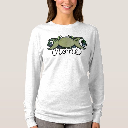 Triple Moon Crone Goddess Pagan Art T-shirt (Voorkant)