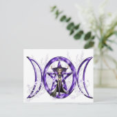 Triple Moon Elf Briefkaart (Staand voorkant)