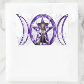 Triple Moon Elf Rechthoekige Sticker (Tas)