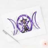 Triple Moon Elf Rechthoekige Sticker (Envelop)