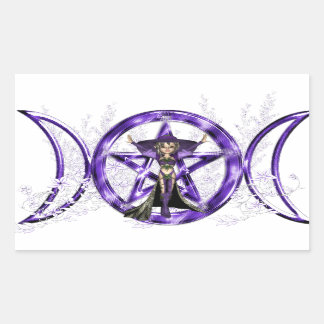 Triple Moon Elf Rechthoekige Sticker