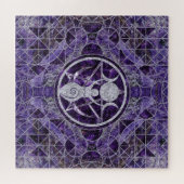 Triple Moon - Goddess - Amethyst en Silver Legpuzzel (Horizontaal)