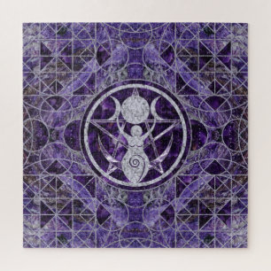 Triple Moon - Goddess - Amethyst en Silver Legpuzzel