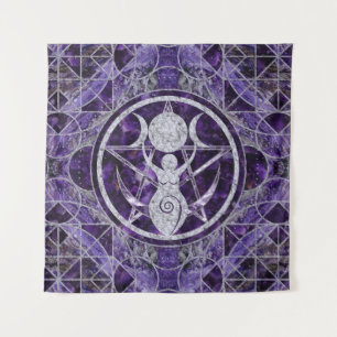 Triple Moon - Goddess - Amethyst en Silver Wandkleed