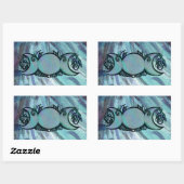 Triple Moon Goddess Gaia Artwork Green Witch Rechthoekige Sticker (Vel)