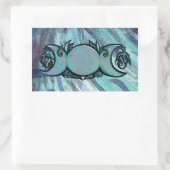 Triple Moon Goddess Gaia Artwork Green Witch Rechthoekige Sticker (Tas)