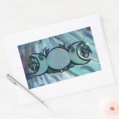 Triple Moon Goddess Gaia Artwork Green Witch Rechthoekige Sticker (Envelop)