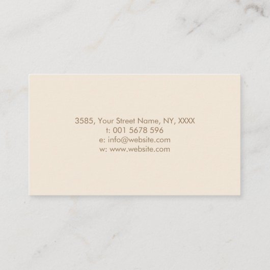 Triple Moon - Goddess - Golden Blossom Visitekaartje (Achterkant)