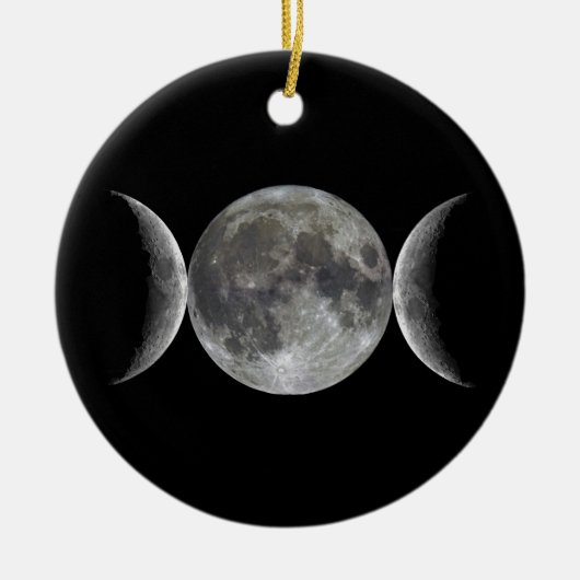 Triple Moon Goddess Keramisch Ornament (Voorkant)