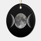 Triple Moon Goddess Keramisch Ornament (Links)