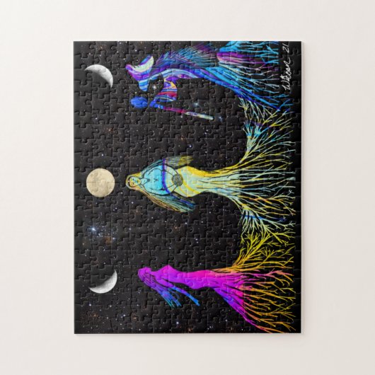 Triple Moon Goddess Legpuzzel (Verticaal)