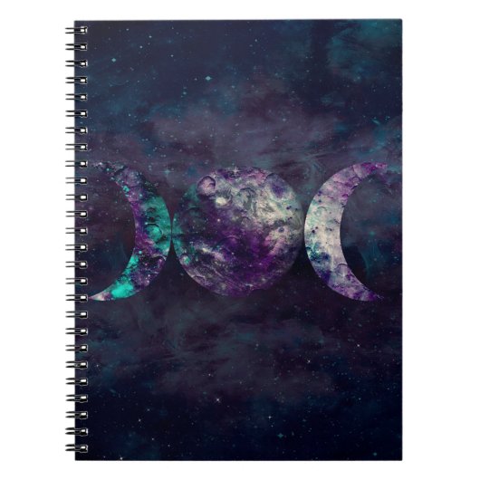 Triple Moon Goddess Luna Universe Dream Journal Notitieboek (Voorkant)