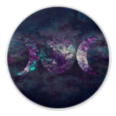 Triple Moon Goddess Luna Universe Keramische Knop (Voorkant)