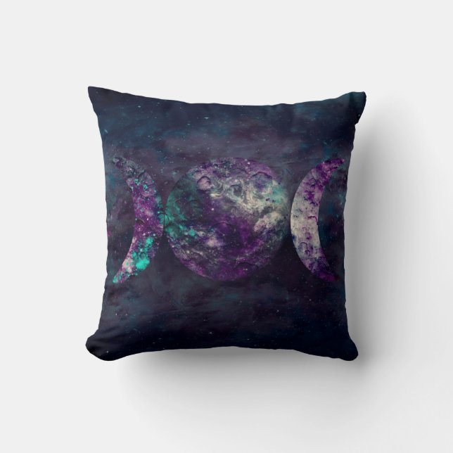 Triple Moon Goddess Luna Universe Kussen (Voorkant)