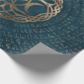 Triple Moon Goddess met pentagram Cadeaupapier (Hoek)