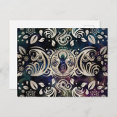 Triple Moon Goddess Moonlight paars #1 Briefkaart (Voorkant / Achterkant)