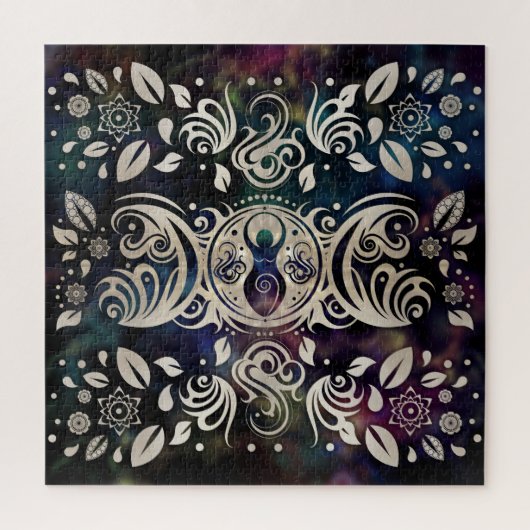 Triple Moon Goddess Moonlight paars #1 Legpuzzel (Verticaal)