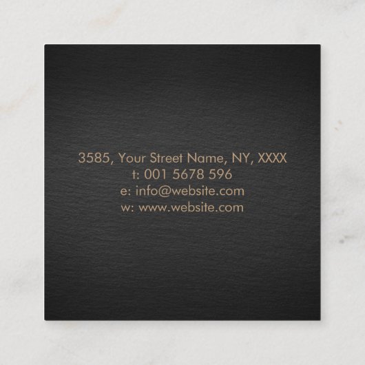 Triple Moon Goddess Ornament Vierkante Visitekaartje (Achterkant)