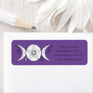 Triple Moon Goddess - Personaliseren Etiket