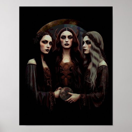 Triple Moon Goddess Poster (Voorkant)
