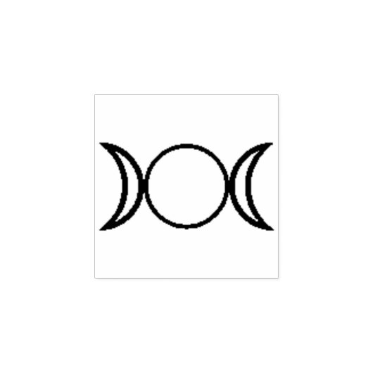 Triple Moon Goddess Stamp Rubberstempel (Afrduk)