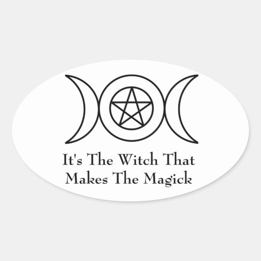 Triple Moon Goddess Sticker (Voorkant)