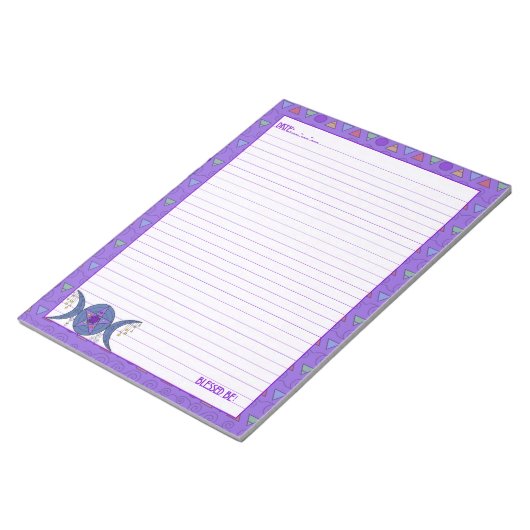 Triple Moon Goddess Symbol Notitieblok (Schuin)