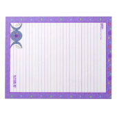 Triple Moon Goddess Symbol Notitieblok (Voorkant)