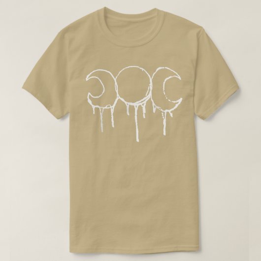 Triple Moon Goddess Witch Wicca Pagan Hecate Wicca T-shirt (Design voorkant)