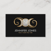 Triple Moon - Golden Spiral Ornament Visitekaartje (Voorkant)