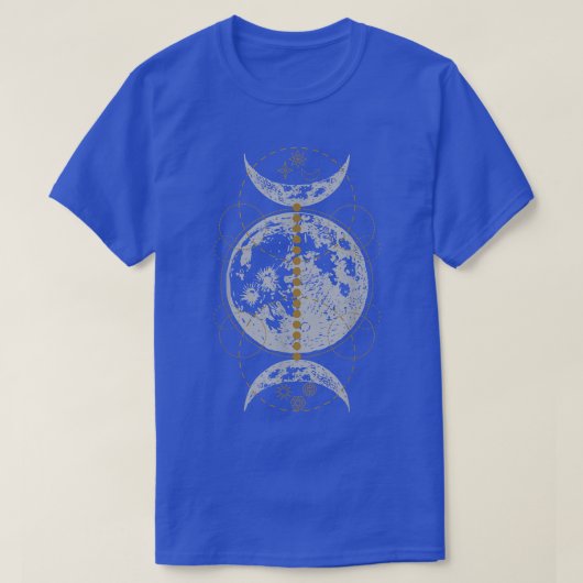 Triple Moon Gothic Witch Wicca Witchcraft Occult T-shirt (Design voorkant)