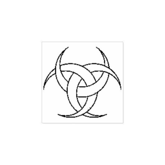 Triple Moon Houten Stempel (Afrduk)