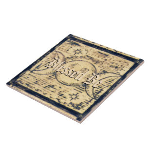 Triple Moon Illus. Prim Old World Style Altar Tege Tegeltje