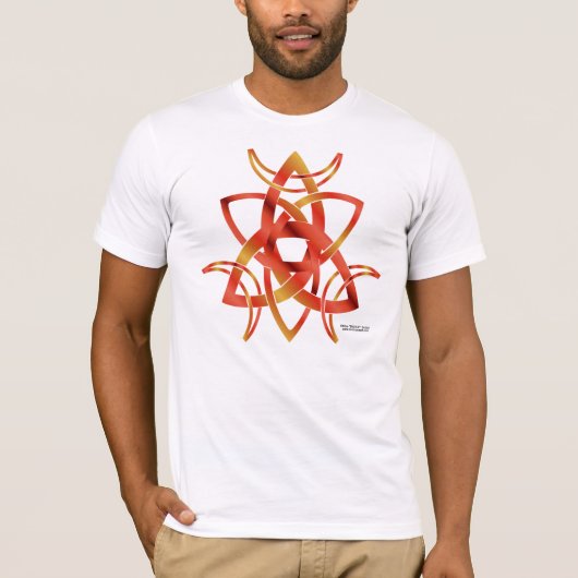 Triple Moon Knot Mannen T-Shirt (Voorkant)