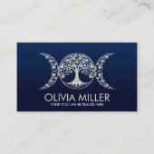 Triple Moon - Levensboom - Maansteen en Parel Visitekaartje (Voorkant)